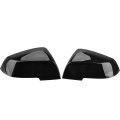 Gloss Black Door Mirror Cover Caps For Bmw F20 F22 F23 F30 F31 F32 F33 F36 F87 M2 X1 E84 Replacement Rearview Side Trim Pair Of 