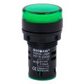 Baomain Ac Dc 110v 20ma Plastic Led Indicator Signal Lamp Ad16 Green Light 20pcs