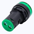 Baomain Ac Dc 110v 20ma Plastic Led Indicator Signal Lamp Ad16 Green Light 20pcs