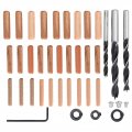 41pcs Set Abs Woodworking Punch Locator Set Doweling Pocket Hole Jig Puncher Tool Efficient Accurate And Versatile Tools