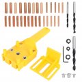 41pcs Set Abs Woodworking Punch Locator Set Doweling Pocket Hole Jig Puncher Tool Efficient Accurate And Versatile Tools