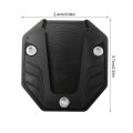 Motorcycle Extension Pad Support Plate Side Stand High Strength Aluminium Alloy Kickstand Accessory Black