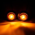 Autoxbert 3 4 Amber Round Led Trailer Side Marker Light 2pcs Yellow Truck Widers Waterproof Light For Rv Pickup Camper Atv Utv