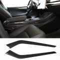 Center Console Box Side Trim Cover For 2021 2023 Tesla Model 3 And Y Carbon Fiber Print Abs Plastic Decorative Panel Protection