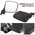 Sautvs Adjustable Wider Rearview Side Mirrors For Kawasaki Teryx4 Folding Clear Rear View Teryx 800 2016-2023 Accessories 2pcs