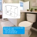 Uxcell Toilet Flush Valves 290mm 11 42 Length Dual One Piece Push Button Bottom Inlet Fill Valve Replacement Parts White