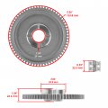 Caltric Starter Clutch Gear Idler And Bearing Kit Compatible With Yamaha Kodiak 400 Yfm400 4wd 1993-1998