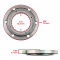 Caltric Starter Clutch Gear Idler And Bearing Kit Compatible With Yamaha Kodiak 400 Yfm400 4wd 1993-1998