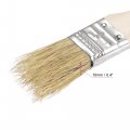 Uxcell 36pcs 1 Inch Paint Brush Natural Bristle Flat Edge With Wood Handle Wall Treatment Tool For Varnishes Glues