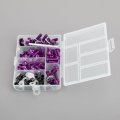 Topteng 158pcs Universal Motorcycle Sportbike Windscreen Fairing Bolts Kit Fastener Clips Screws For Yamaha Kawasaki Suzuki
