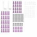 Topteng 158pcs Universal Motorcycle Sportbike Windscreen Fairing Bolts Kit Fastener Clips Screws For Yamaha Kawasaki Suzuki