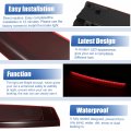 X Autohaux High Level Third Rear Brake Stop Light Xfg000040 For Land Rover Range Hse 4 4l V8 Gas 2003-2005 Red