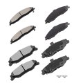 D749 D750 Brake Pads W Hardware Front Rear Disc Pad Set 