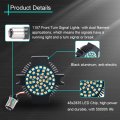 Sunpie Motorcycle Led Turn Signal Flat Style For 1986-2023 Electra Glide Road King Heritage Softail Classic White And Amber