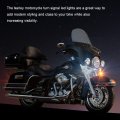 Sunpie Motorcycle Led Turn Signal Flat Style For 1986-2023 Electra Glide Road King Heritage Softail Classic White And Amber