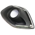 Fog Light Trim For Mitsubishi Outlander Rvr 2013 2014 2015 Front Passenger Side Chrome Finish Replace Mi1039116 8321a516 
