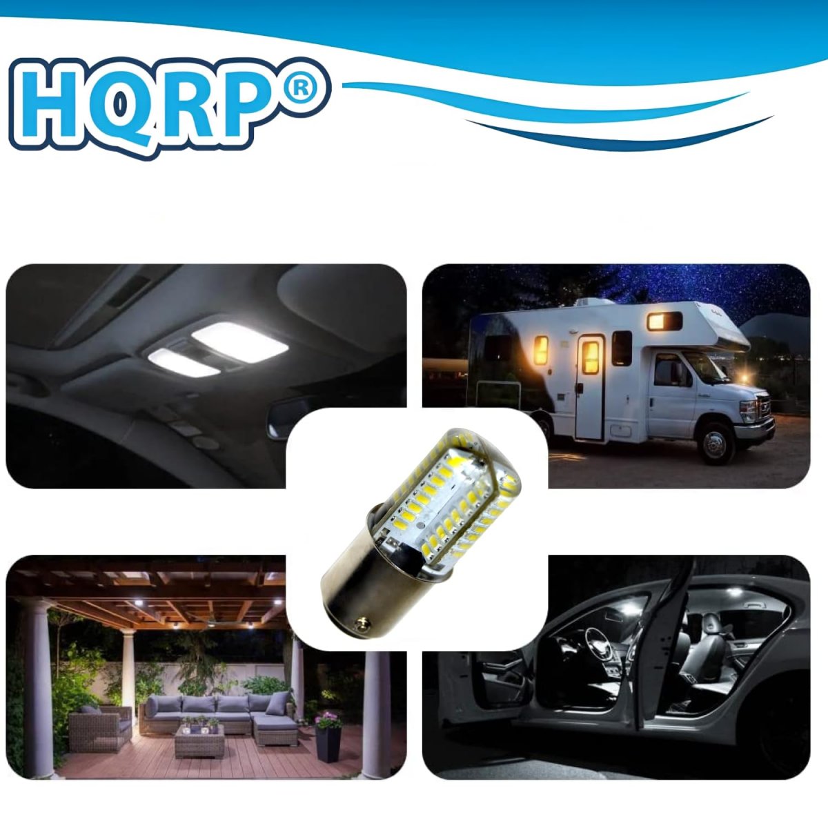 Hqrp 4-pack 110v Led Light Bulbs Cool White For Kenmore 158 1946 1947 19471 22 221 32 321 33 Sewing Machine
