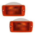 Turn Signal Parking Light Lens And Housing Pair For 2004 2005 2006 Jeep Wrangler Driver Passenger Side Ch2520141 Ch2521141 