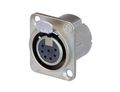 Neutrik Nc7fd-lx Dwo Multi-pin Receptacle Dlx 7-pin Female Sldr Nickel Slvr 