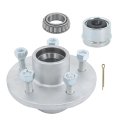 5 Lug 4 5inch Galvanized Trailer Hub Kit For 3500lbs 1-1 16inch To 1-3 8inch Spindle With Bearing 