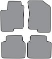 Pattern Cutpile Complete Carpet Floor Mats Fits 2006-2010 Hyundai Sonata Oyster Shale 