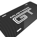 Ipick Image Made For Ford Mustang Gt Black Carbon Fiber Look Graphic Special Aluminum Metal License Plate