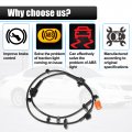 Uxcell Front Right Abs Wheel Speed Sensor No 57450-sel-t02 57450selt02 For Honda Jazz Mk Ii 2002-2008