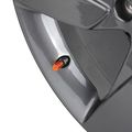 Tomall Orange Round Style Aluminum Tire Valve Stem Caps For Auto Car Motorcycles
