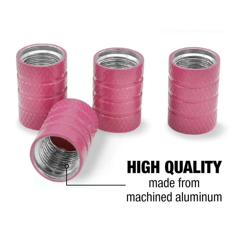 Protectors Of The Realm Elf And Wolves Valve Stem Caps For Tire Rim Pink Aluminum Schrader Type Air Covers 4 Pieces 0 55 In