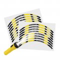 Mc Motoparts Yellow Reflective Wheel Rim Stickers Sh06 For Zx6rr Ninja Zx600 03-06 05 04 