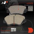A-premium Front And Rear Ceramic Disc Brake Pads Set Compatible With Select Hyundai Kia Models- Elantra Coupe Gt 2011-2016 For