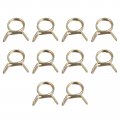 Uxcell Double Wire Spring Hose Clamp 20pcs 65mn Steel 9mm Inner Dia Fit 9 7mm-10 5mm Od Fuel Line Silicone Tube Clips Color