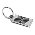 Dodge Challenger Black Spun Brushed Key Chain 
