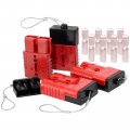 Spurtar 175a Battery Quick Disconnect 4pcs Connectors Fits 1 0 Awg Wire 12-36v Jumper Cables Recovery Kit For Car Atv Lifts 