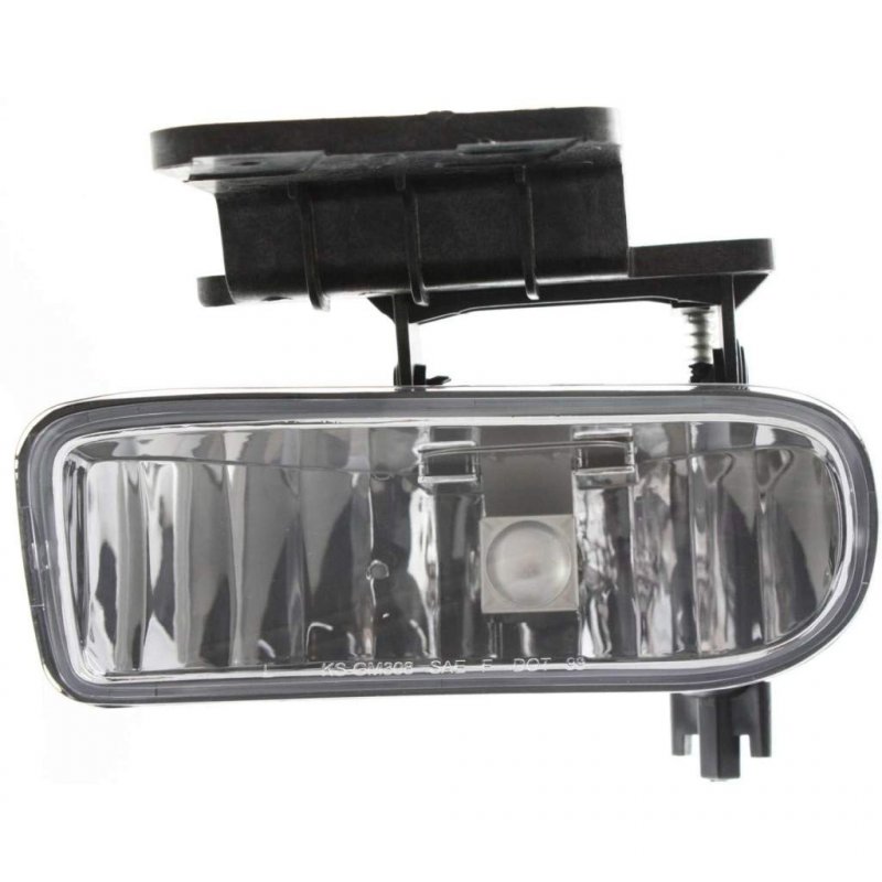 Chevy Silverado 1500 2500 Hd Fog Light Assembly 2001 2002 Driver Side W Bracket Rectangular Gm2592113 10368476