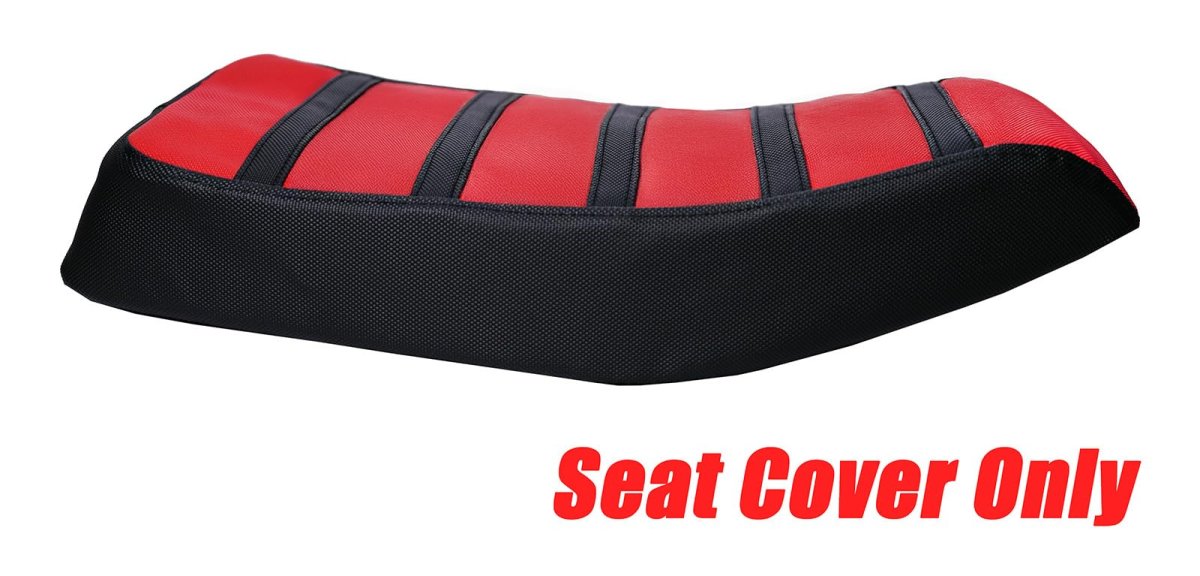 Red Ribbed Mini Bike Seat Cover Gripper Soft Cushion Replacement For Monster Mega Moto Mmb80 80cc Mmb105 105cc And Coleman