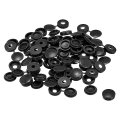 100pcs 4mm Hinged Screw Cover Caps Plastic Fold Snaps Washer Flip Protection Cover For M2 M3 M4 Screws Black 