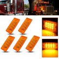 Ocpty 5 Pcs Truck Trailer Led Side Marker Lights Amber