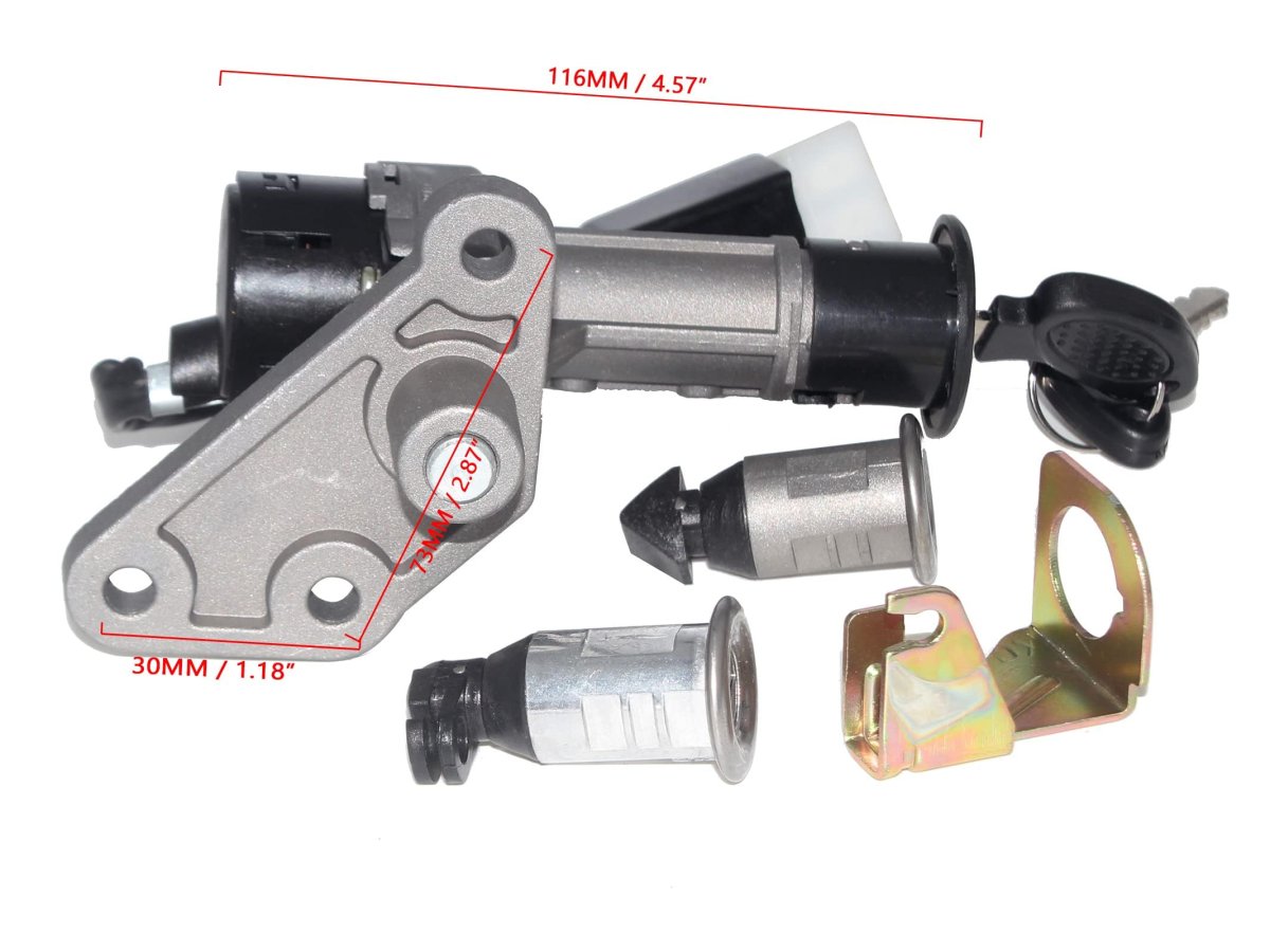 Gy6 150cc Ignition Switch Key Lock Set 4 Wire For Chinese Scooter Moped Taotao Jonway Roketa Tank And Other Models