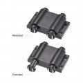 Uxcell Double Touch Catch Magnetic Press Latch For Cabinet Door Cupboard Black 4pcs