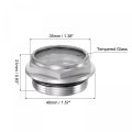 Uxcell Air Compressor Oil Level Gauge Sight Glass M33x1 5mm Male Threaded Aluminum Liquid Indicator Window