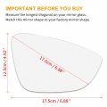 X Autohaux Mirror Glass Heated With Backing Plate Passenger Side Right Rear View For Volkswagen Passat 2012
