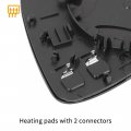 X Autohaux Mirror Glass Heated With Backing Plate Passenger Side Right Rear View For Volkswagen Passat 2012