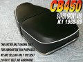 Seat Cover Fits Cb450 K1 1968-69 Honda Cb 450 Super Sport 178