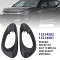 Pair Door Handle Bezel Trim Inside Front Driver Passenger Fits For 2007 Chevrolet Trailblazer Ls Sport Utility 4-door 4 2l