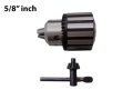 5 8 In Heavy Duty Keyless Drill Press Chuck For Central Machinery 919 Stainless Steel Replacement With Key