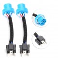 9007 To H4 Adapter 2pcs Male Female Plug Headlight Conversion Cable Wire Connector Wiring Harness Pvc