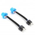 9007 To H4 Adapter 2pcs Male Female Plug Headlight Conversion Cable Wire Connector Wiring Harness Pvc