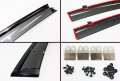 Fits For 2011-2018 Mk6 Jetta Sedan Smoke Window Visor Deflector W Black Trim Clips