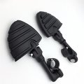 Smt-black Long Angled Adjustable Peg Mounting Kit U Shape Footrest Foot Pegs Compatible With V-star Roadstar Suzuki Boulevard 1